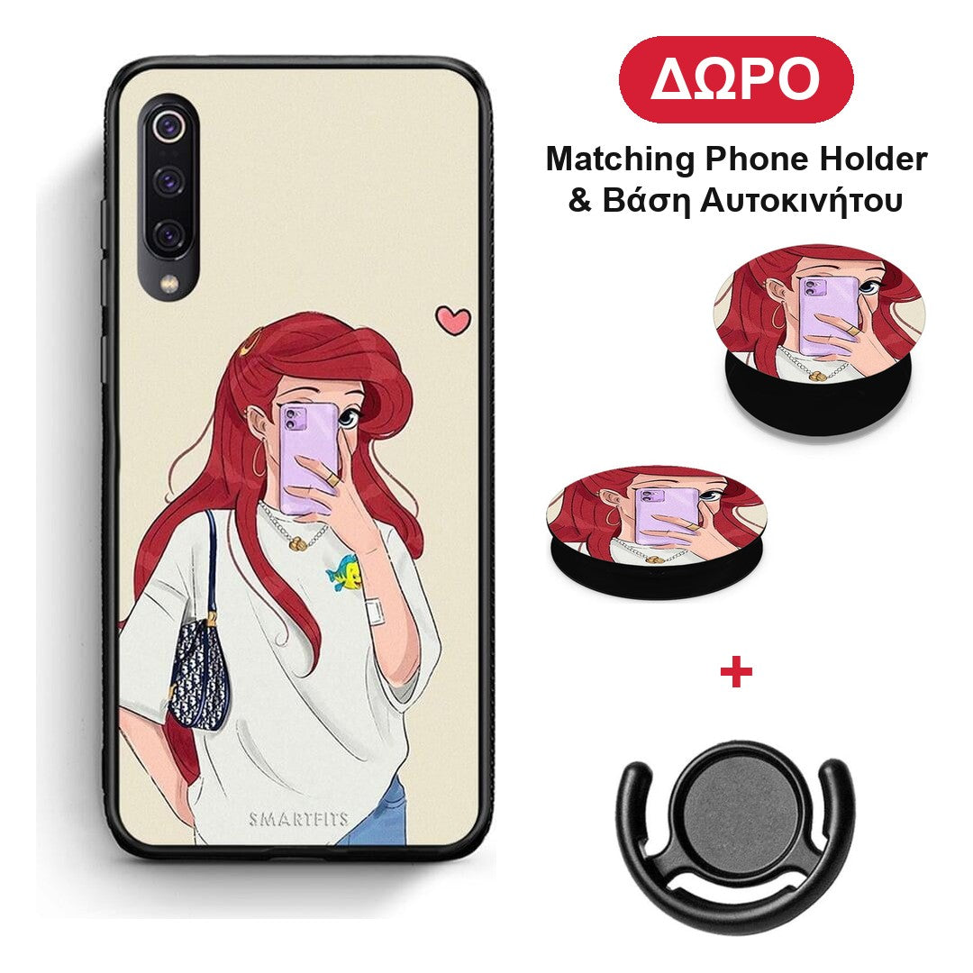 Walking Mermaid - Xiaomi Mi 9 θήκη + Δώρο Phone Holder & Βάση Αυτοκινήτου
