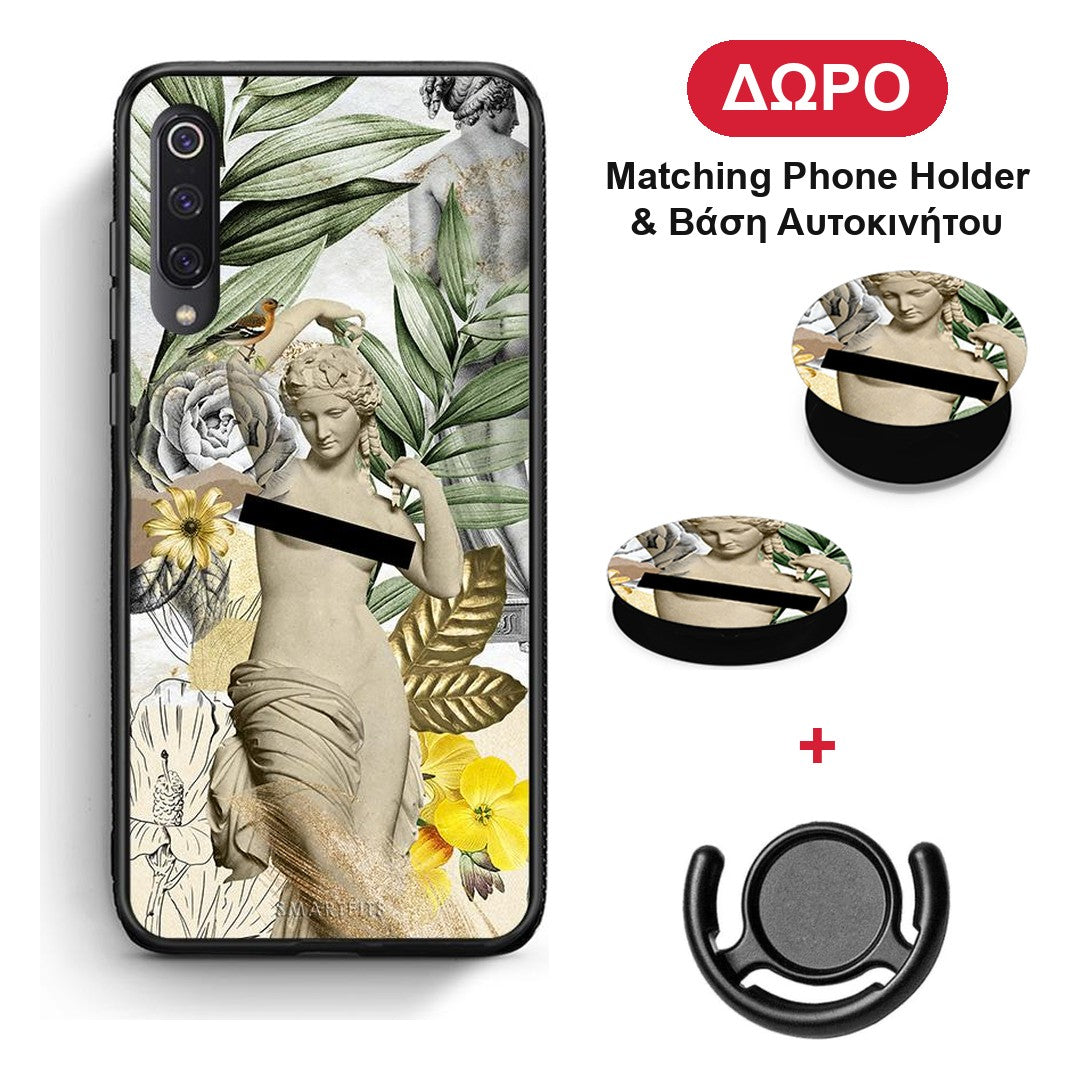 Woman Statue - Xiaomi Mi 9 θήκη + Δώρο Phone Holder & Βάση Αυτοκινήτου