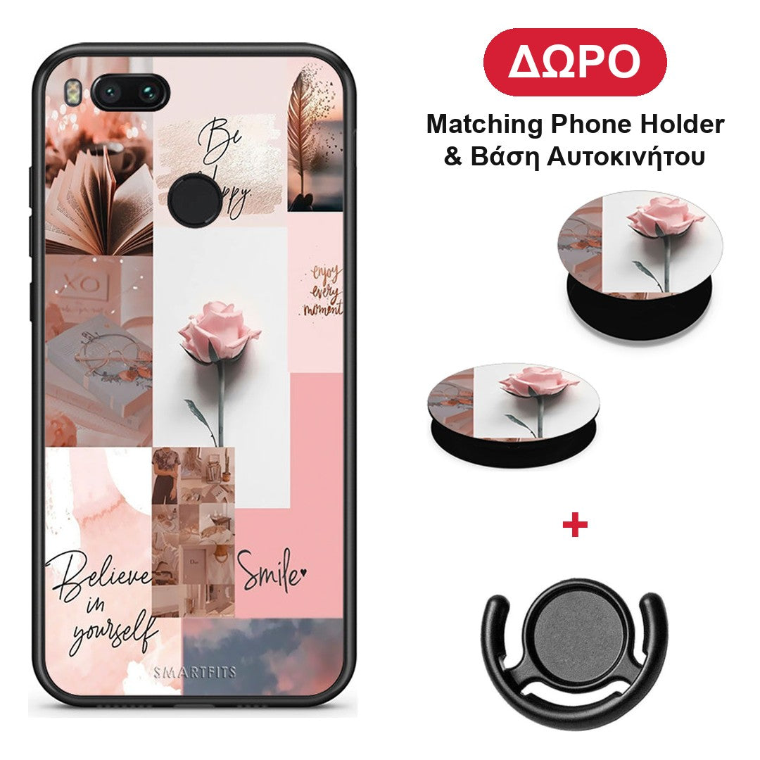 Aesthetic Collage - Xiaomi Mi A1 θήκη + Δώρο Phone Holder & Βάση Αυτοκινήτου