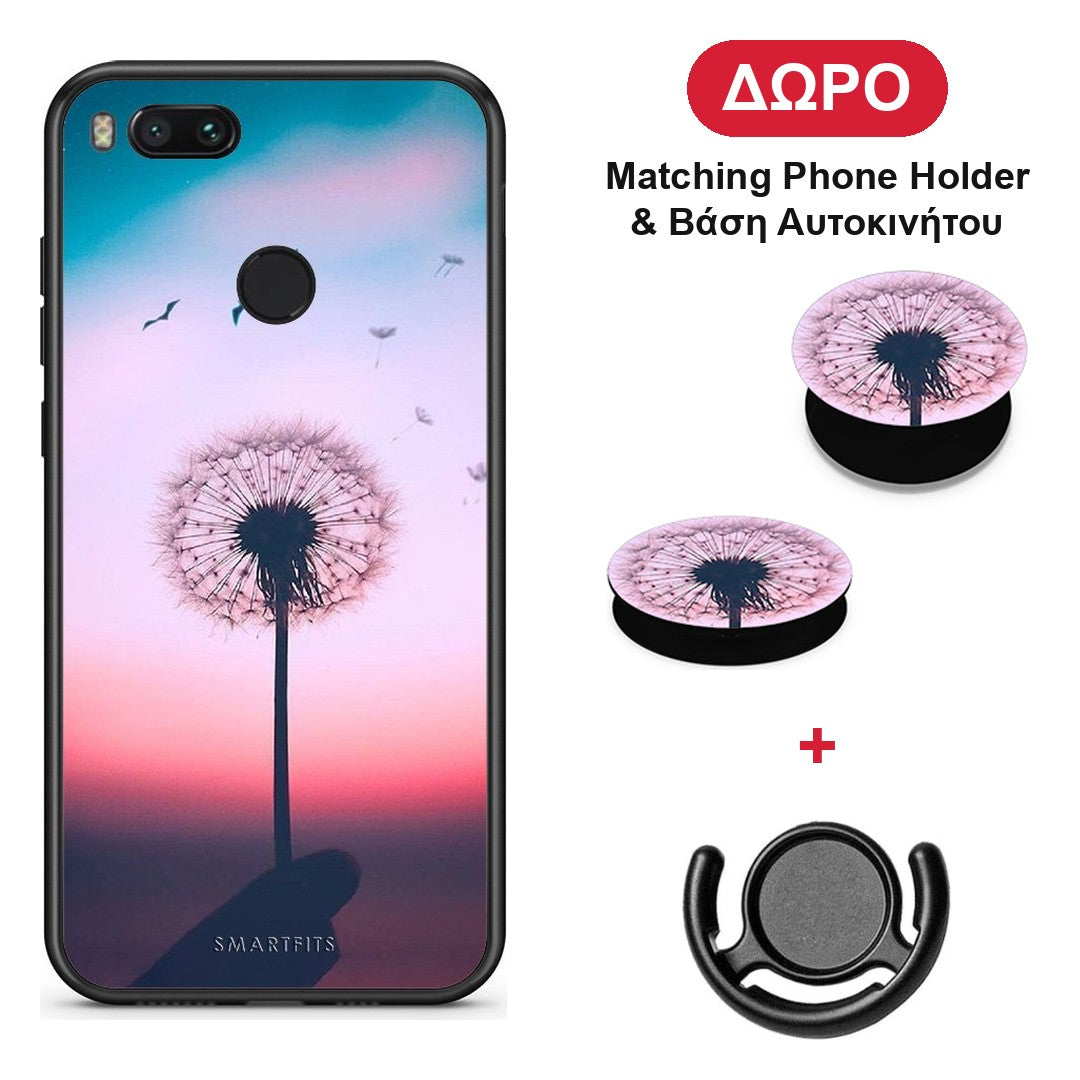 Boho Wish - Xiaomi Mi A1 θήκη + Δώρο Phone Holder & Βάση Αυτοκινήτου