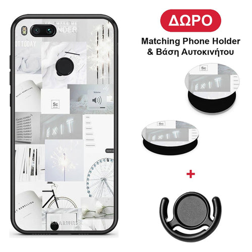 Collage Make Me Wonder - Xiaomi Mi A1 θήκη + Δώρο Phone Holder & Βάση Αυτοκινήτου