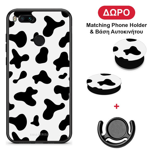 Cow Print - Xiaomi Mi A1 θήκη + Δώρο Phone Holder & Βάση Αυτοκινήτου