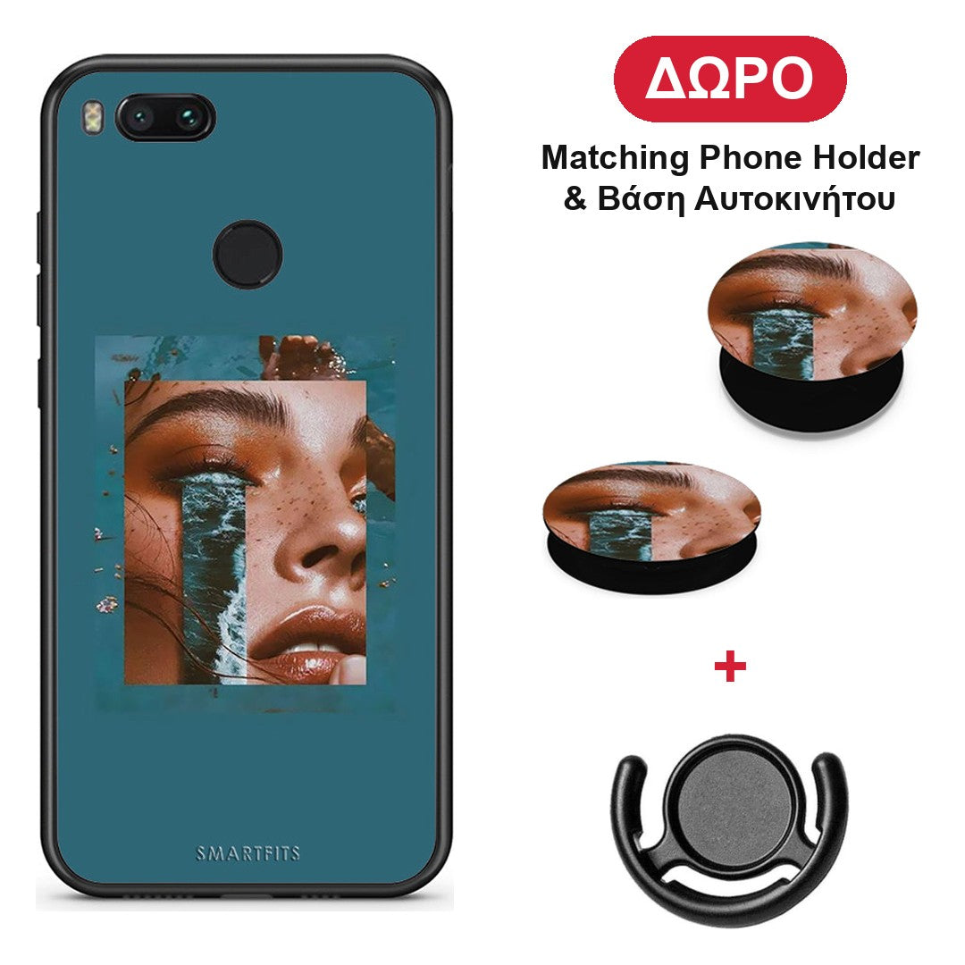 Cry An Ocean - Xiaomi Mi A1 θήκη + Δώρο Phone Holder & Βάση Αυτοκινήτου