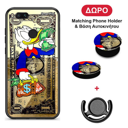 Duck Money - Xiaomi Mi A1 θήκη + Δώρο Phone Holder & Βάση Αυτοκινήτου