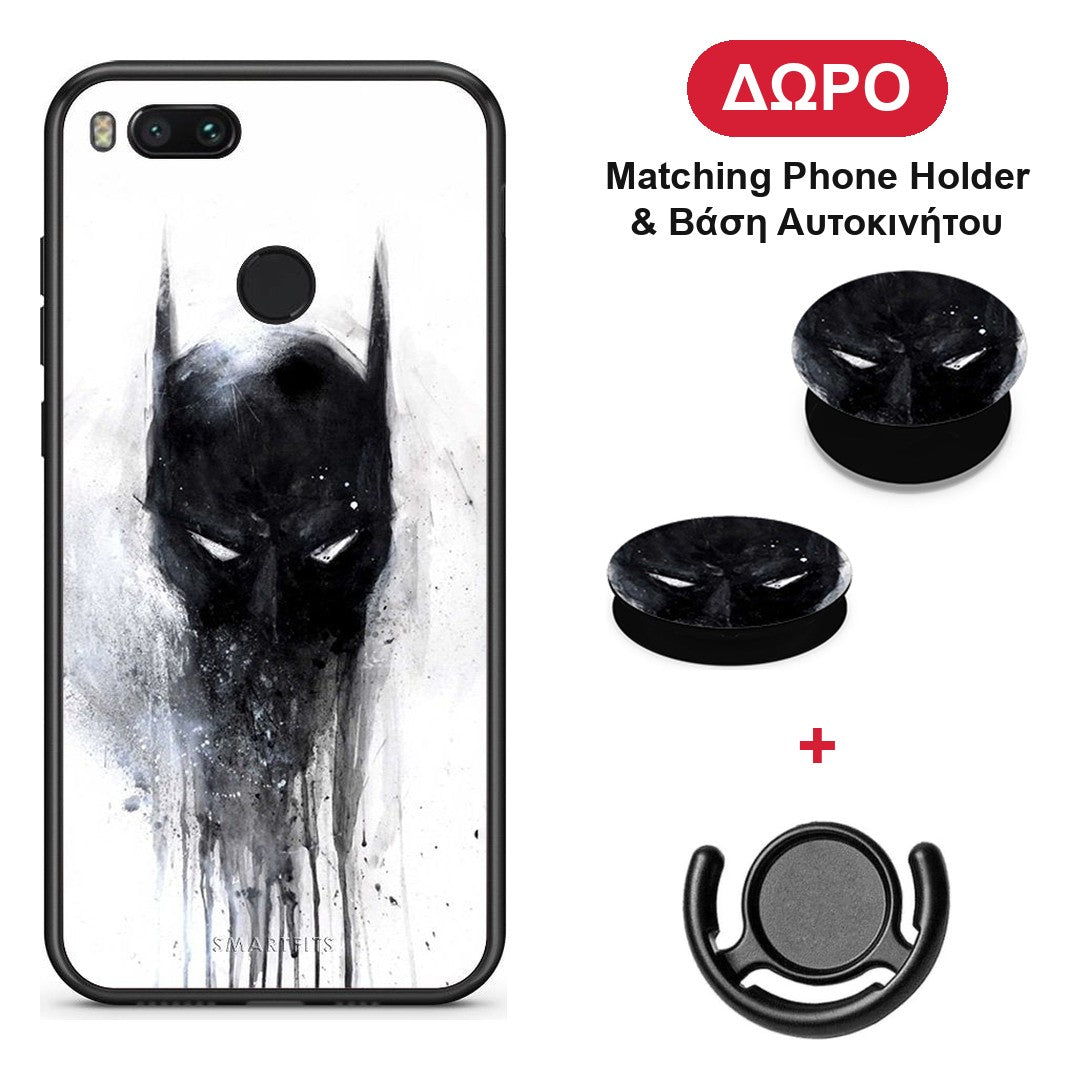 Hero Paint Bat - Xiaomi Mi A1 θήκη + Δώρο Phone Holder & Βάση Αυτοκινήτου