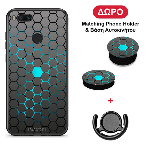 Geometric Hexagonal - Xiaomi Mi A1 θήκη + Δώρο Phone Holder & Βάση Αυτοκινήτου