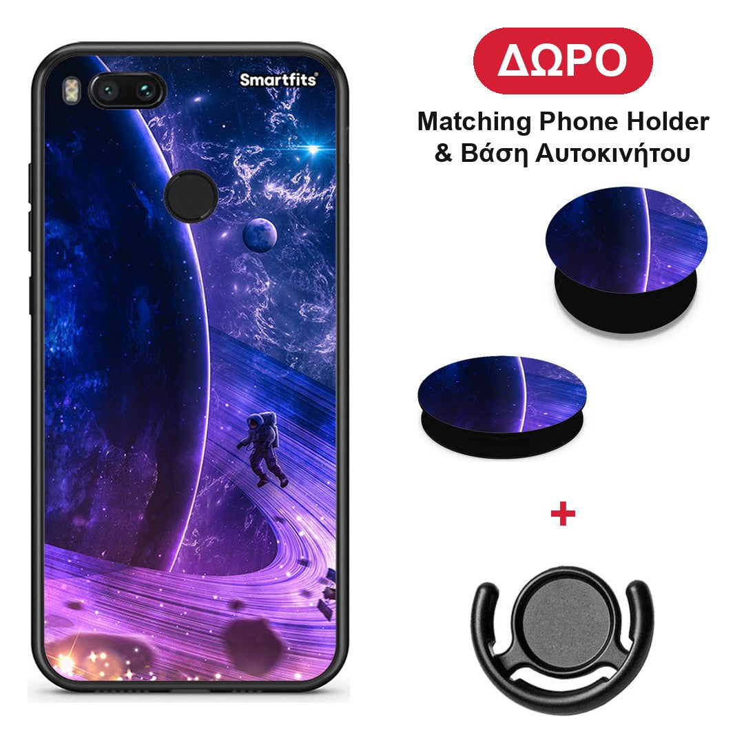 Lost Astronaut - Xiaomi Mi A1 θήκη + Δώρο Phone Holder & Βάση Αυτοκινήτου
