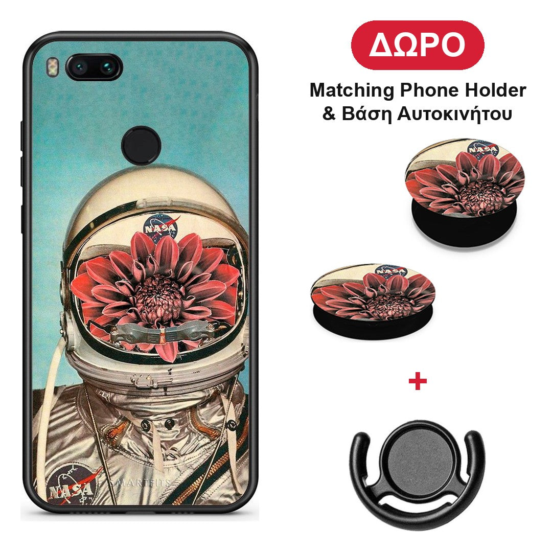 Nasa Bloom - Xiaomi Mi A1 θήκη + Δώρο Phone Holder & Βάση Αυτοκινήτου