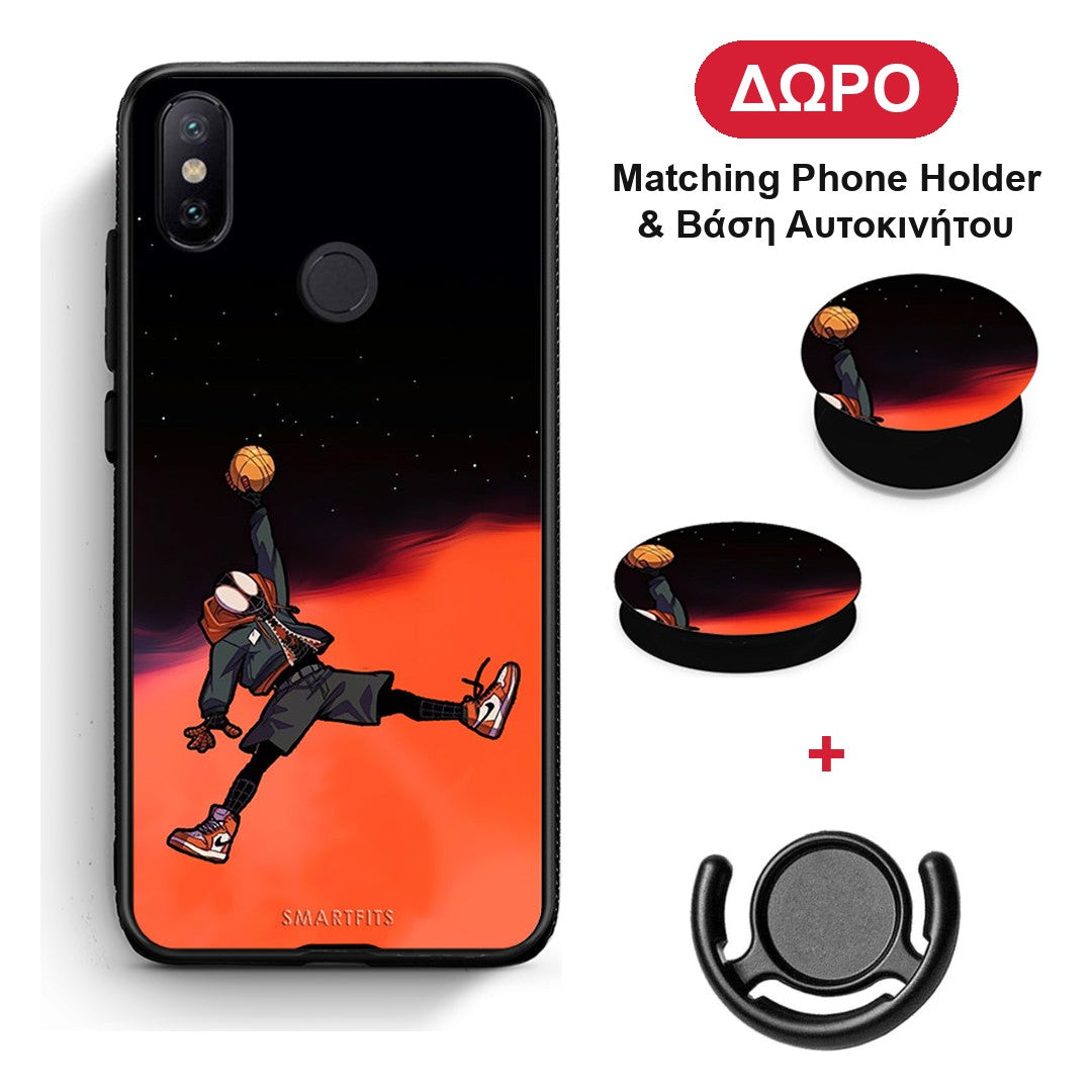 Basketball Hero - Xiaomi Mi A2 θήκη + Δώρο Phone Holder & Βάση Αυτοκινήτου