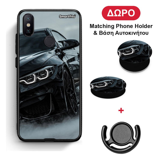 Black BMW - Xiaomi Mi A2 θήκη + Δώρο Phone Holder & Βάση Αυτοκινήτου