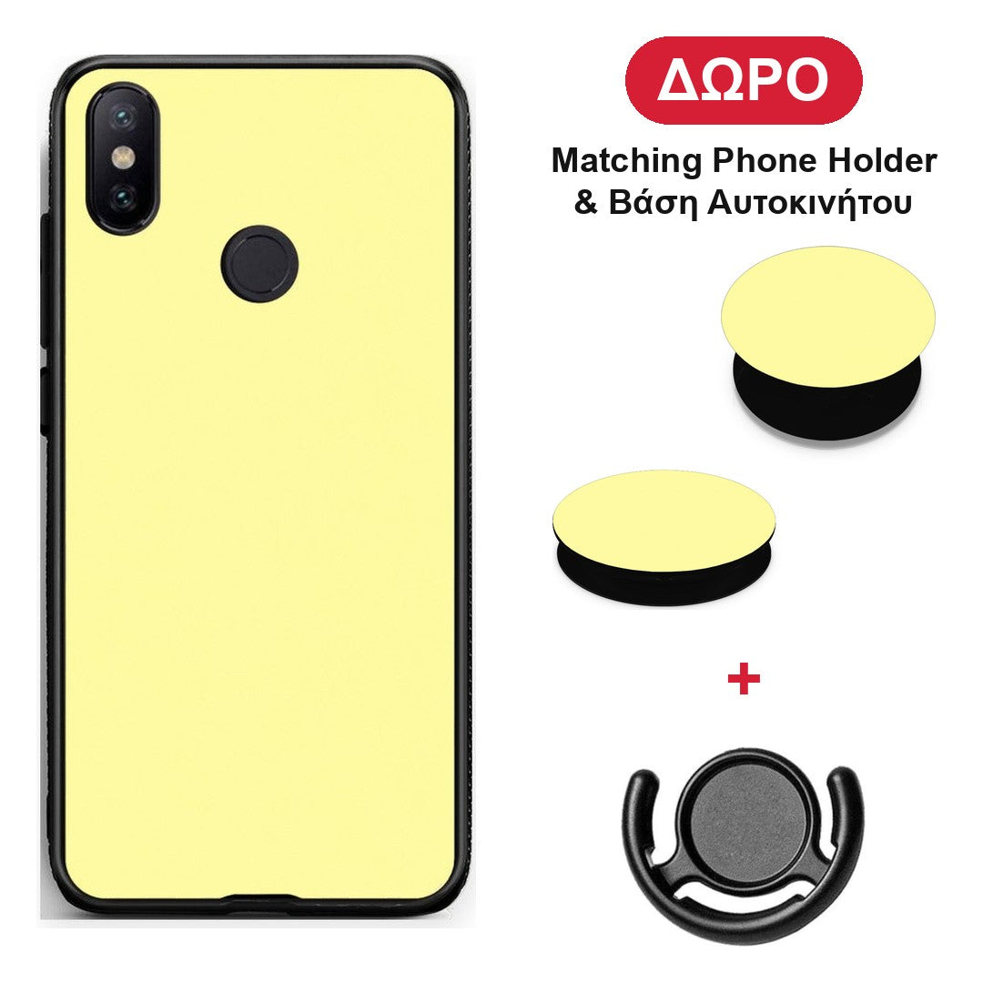 Butter Yellow - Xiaomi Mi A2 θήκη + Δώρο Phone Holder & Βάση Αυτοκινήτου