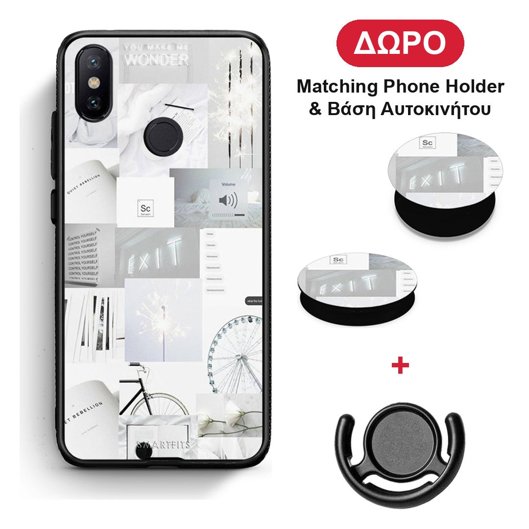 Collage Make Me Wonder - Xiaomi Mi A2 θήκη + Δώρο Phone Holder & Βάση Αυτοκινήτου