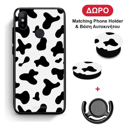 Cow Print - Xiaomi Mi A2 θήκη + Δώρο Phone Holder & Βάση Αυτοκινήτου