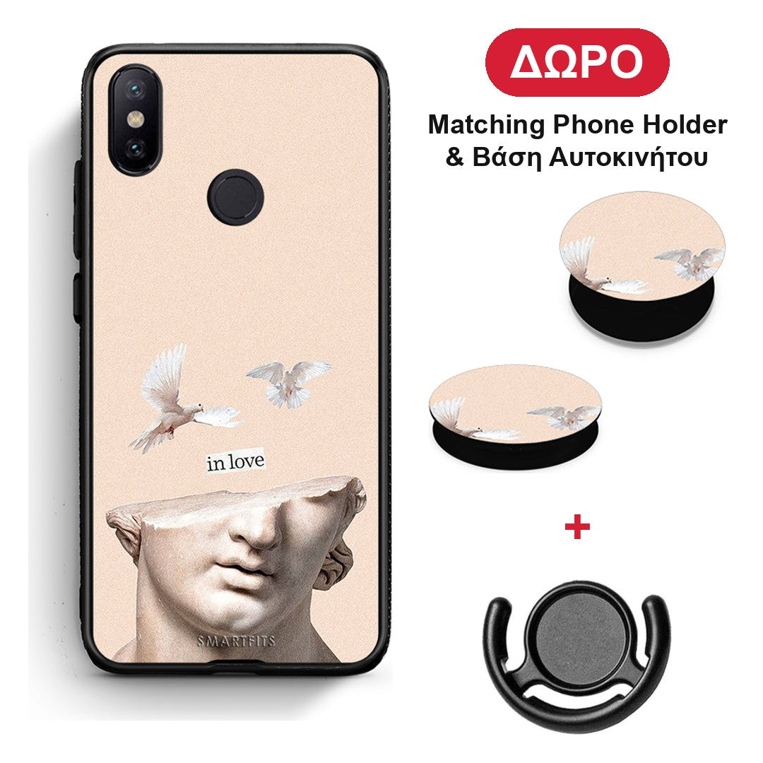 In Love - Xiaomi Mi A2 θήκη + Δώρο Phone Holder & Βάση Αυτοκινήτου