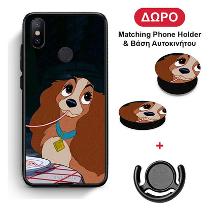 Lady And Tramp 2 - Xiaomi Mi A2 θήκη + Δώρο Phone Holder & Βάση Αυτοκινήτου