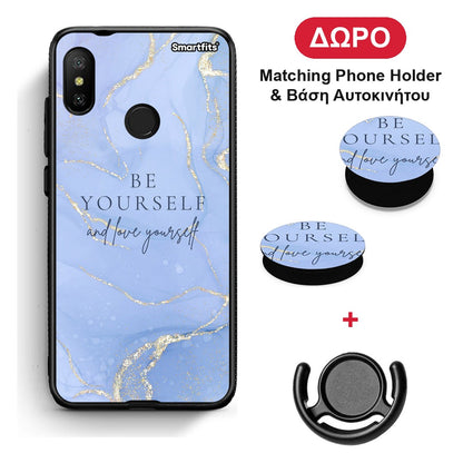 Be Yourself - Xiaomi Mi A2 Lite θήκη + Δώρο Phone Holder & Βάση Αυτοκινήτου
