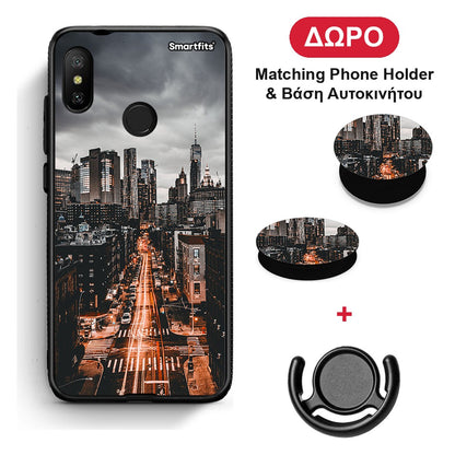 City Lights - Xiaomi Mi A2 Lite θήκη + Δώρο Phone Holder & Βάση Αυτοκινήτου