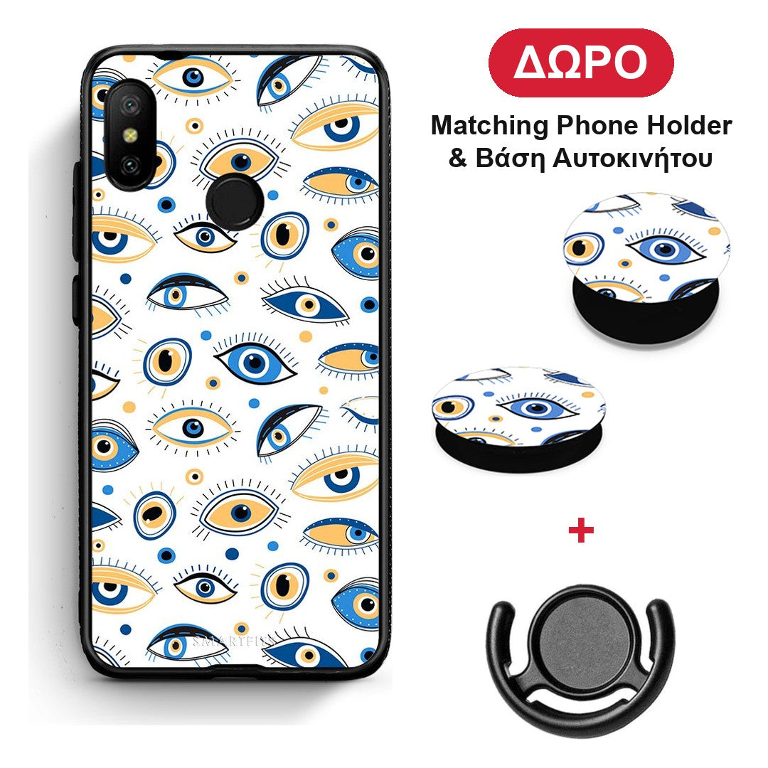 Ftou Ftou - Xiaomi Mi A2 Lite θήκη + Δώρο Phone Holder & Βάση Αυτοκινήτου