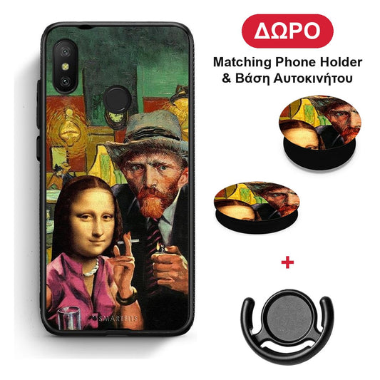 Funny Art - Xiaomi Mi A2 Lite θήκη + Δώρο Phone Holder & Βάση Αυτοκινήτου