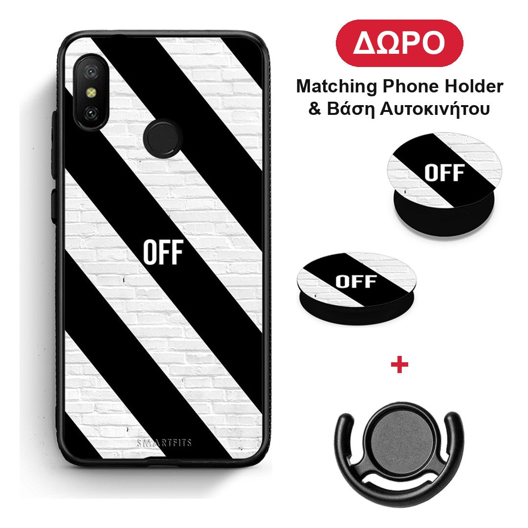 Get Off - Xiaomi Mi A2 Lite θήκη + Δώρο Phone Holder & Βάση Αυτοκινήτου
