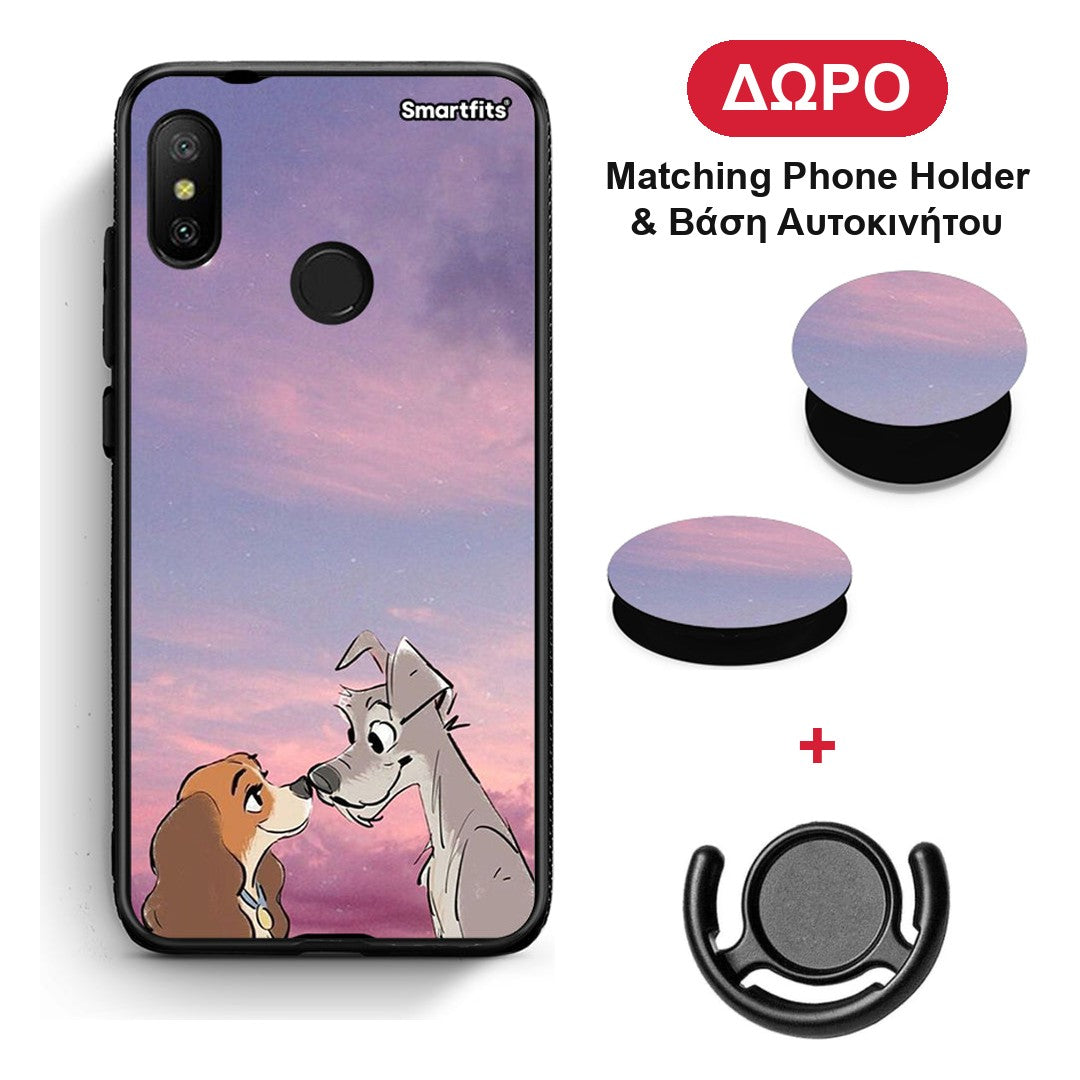 Lady And Tramp - Xiaomi Mi A2 Lite θήκη + Δώρο Phone Holder & Βάση Αυτοκινήτου
