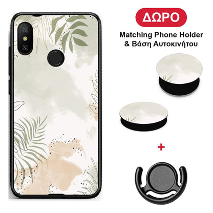 Nude Plants - Xiaomi Mi A2 Lite θήκη + Δώρο Phone Holder & Βάση Αυτοκινήτου