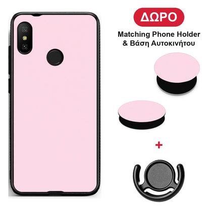 Pale Pink - Xiaomi Mi A2 Lite θήκη + Δώρο Phone Holder & Βάση Αυτοκινήτου