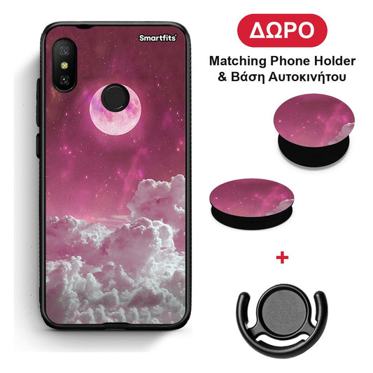 Pink Moon - Xiaomi Mi A2 Lite θήκη + Δώρο Phone Holder & Βάση Αυτοκινήτου