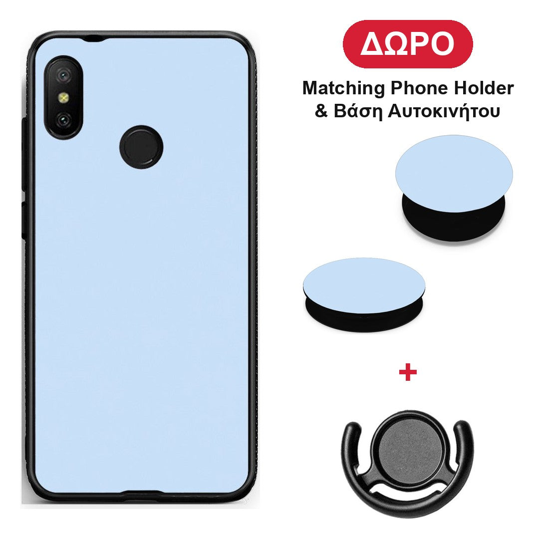 Powder Blue - Xiaomi Mi A2 Lite θήκη + Δώρο Phone Holder & Βάση Αυτοκινήτου