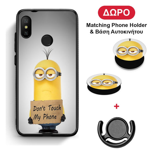Text Minion - Xiaomi Mi A2 Lite θήκη + Δώρο Phone Holder & Βάση Αυτοκινήτου
