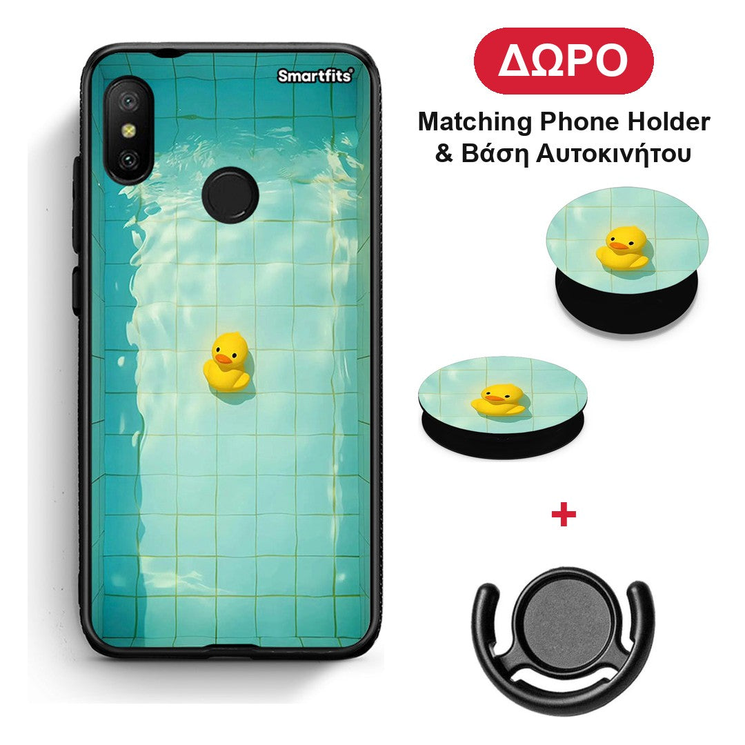 Yellow Duck - Xiaomi Mi A2 Lite θήκη + Δώρο Phone Holder & Βάση Αυτοκινήτου