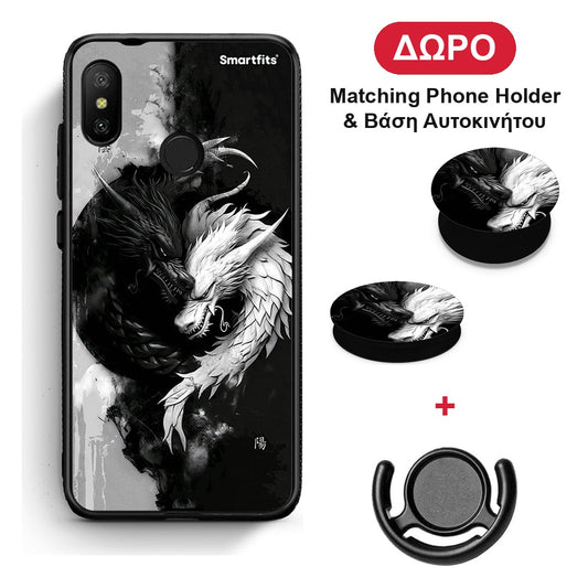 Yin Yang - Xiaomi Mi A2 Lite θήκη + Δώρο Phone Holder & Βάση Αυτοκινήτου