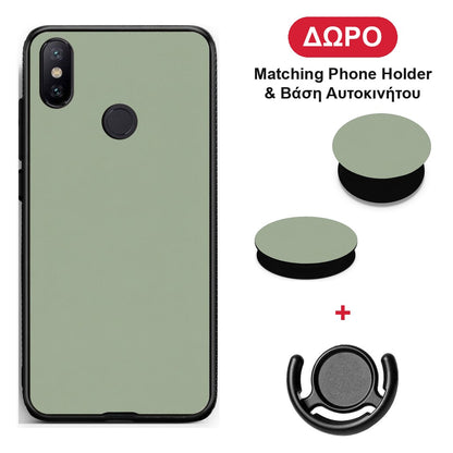Sage Green - Xiaomi Mi A2 θήκη + Δώρο Phone Holder & Βάση Αυτοκινήτου