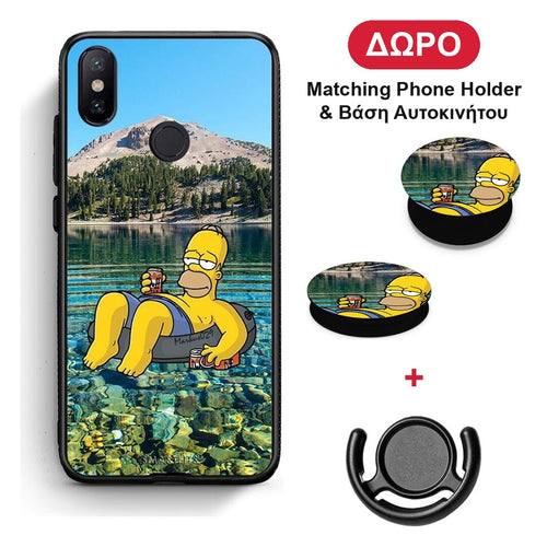 Summer Happiness - Xiaomi Mi A2 θήκη + Δώρο Phone Holder & Βάση Αυτοκινήτου