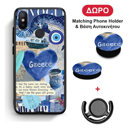 Summer In Greece - Xiaomi Mi A2 θήκη + Δώρο Phone Holder & Βάση Αυτοκινήτου
