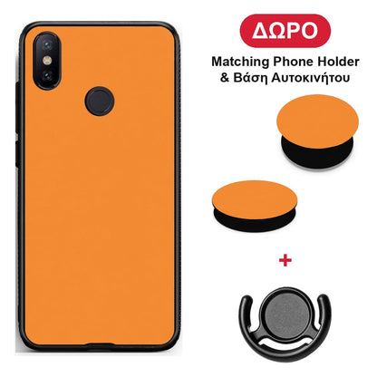 Tangerine Orange - Xiaomi Mi A2 θήκη + Δώρο Phone Holder & Βάση Αυτοκινήτου