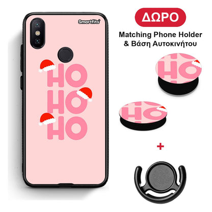 Xmas Ho Ho Ho - Xiaomi Mi A2 θήκη + Δώρο Phone Holder & Βάση Αυτοκινήτου