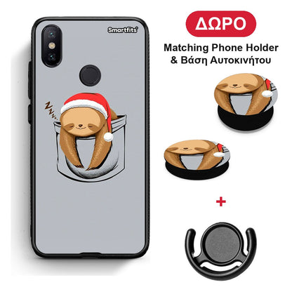 Xmas Zzzz - Xiaomi Mi A2 θήκη + Δώρο Phone Holder & Βάση Αυτοκινήτου