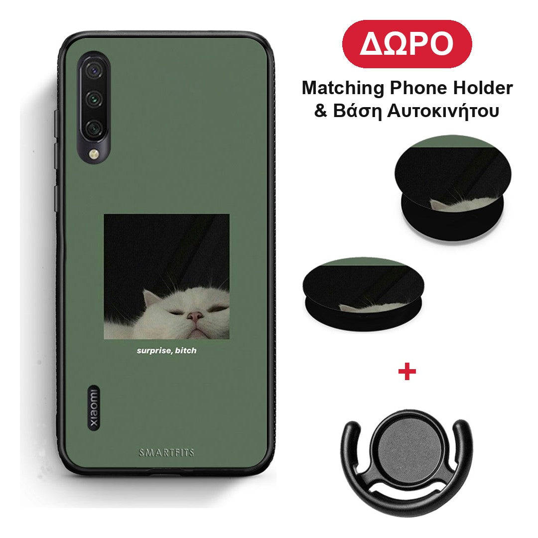 Bitch Surprise - Xiaomi Mi A3 θήκη + Δώρο Phone Holder & Βάση Αυτοκινήτου