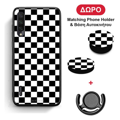 Geometric Squares - Xiaomi Mi A3 θήκη + Δώρο Phone Holder & Βάση Αυτοκινήτου
