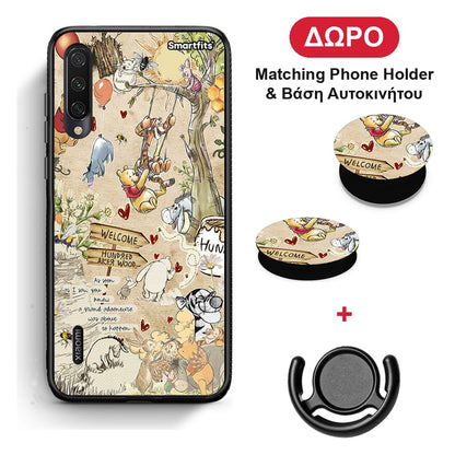 Happy Friends - Xiaomi Mi A3 θήκη + Δώρο Phone Holder & Βάση Αυτοκινήτου