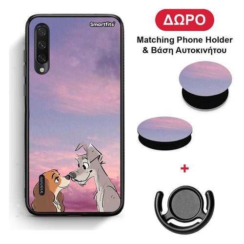 Lady And Tramp - Xiaomi Mi A3 θήκη + Δώρο Phone Holder & Βάση Αυτοκινήτου