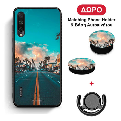 Landscape City - Xiaomi Mi A3 θήκη + Δώρο Phone Holder & Βάση Αυτοκινήτου