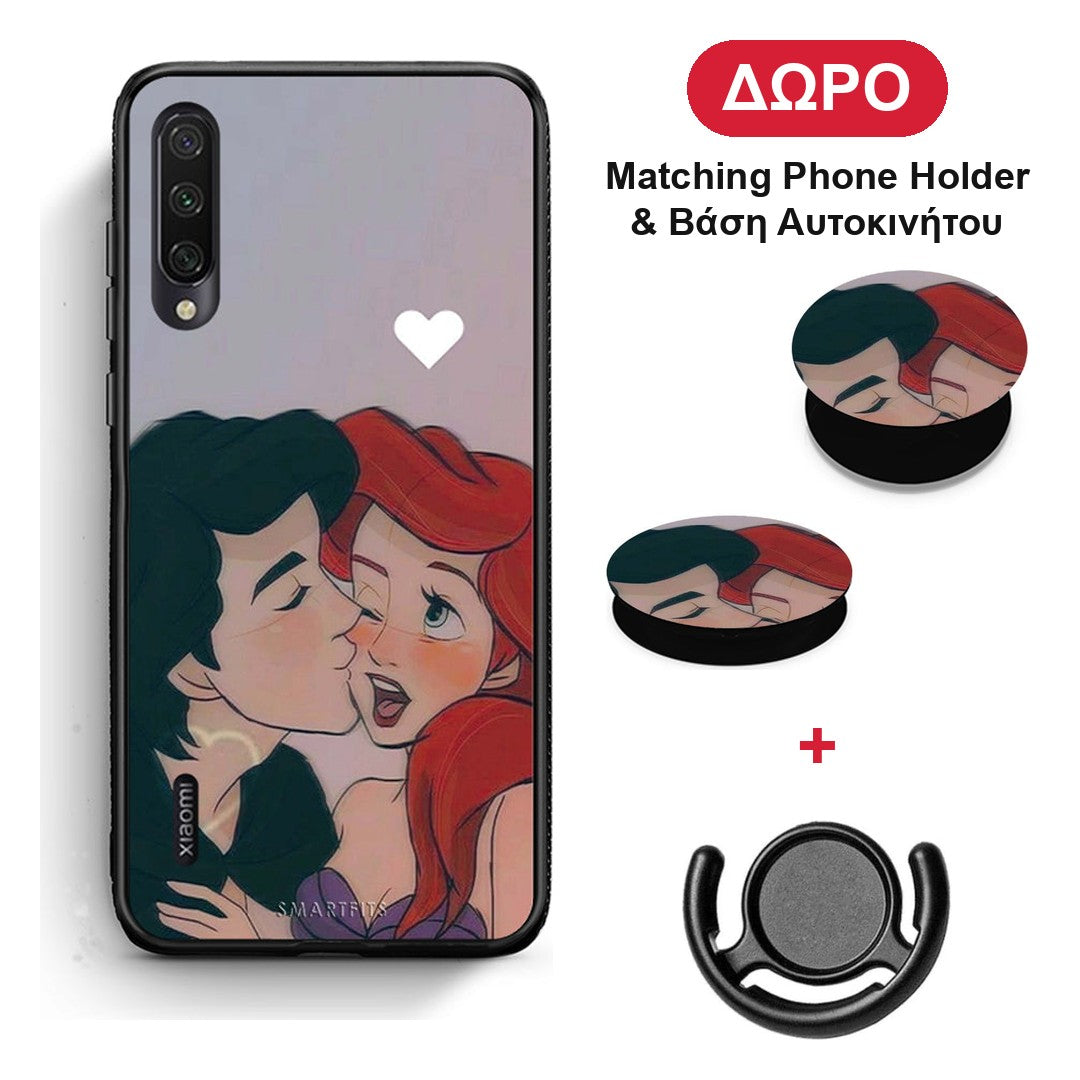 Mermaid Couple - Xiaomi Mi A3 θήκη + Δώρο Phone Holder & Βάση Αυτοκινήτου
