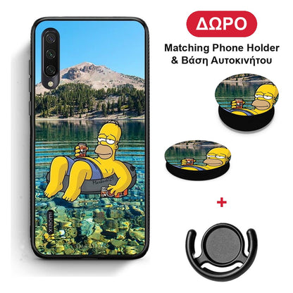Summer Happiness - Xiaomi Mi A3 θήκη + Δώρο Phone Holder & Βάση Αυτοκινήτου