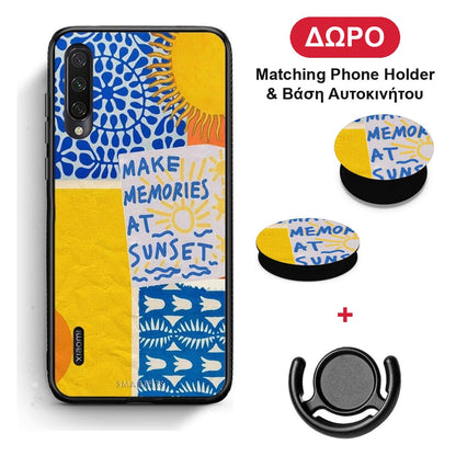Sunset Memories - Xiaomi Mi A3 θήκη + Δώρο Phone Holder & Βάση Αυτοκινήτου
