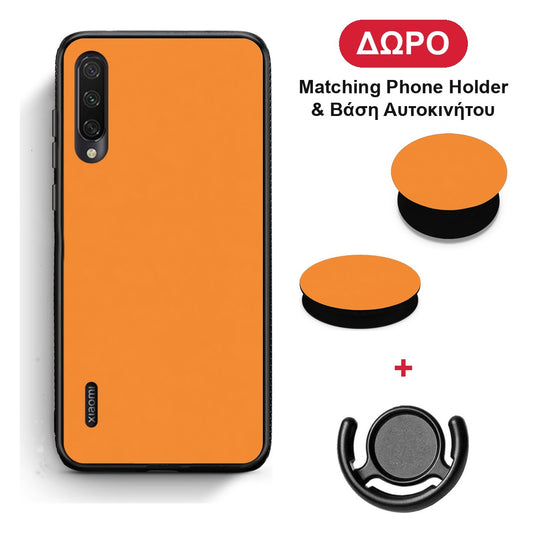 Tangerine Orange - Xiaomi Mi A3 θήκη + Δώρο Phone Holder & Βάση Αυτοκινήτου
