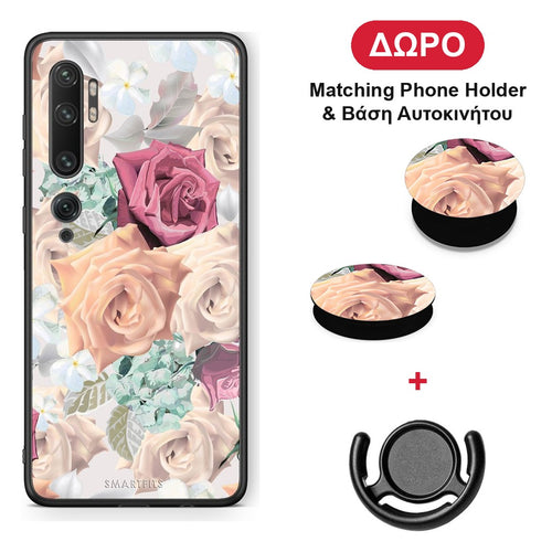 Floral Bouquet - Xiaomi Mi Note 10 / 10 Pro θήκη + Δώρο Phone Holder & Βάση Αυτοκινήτου