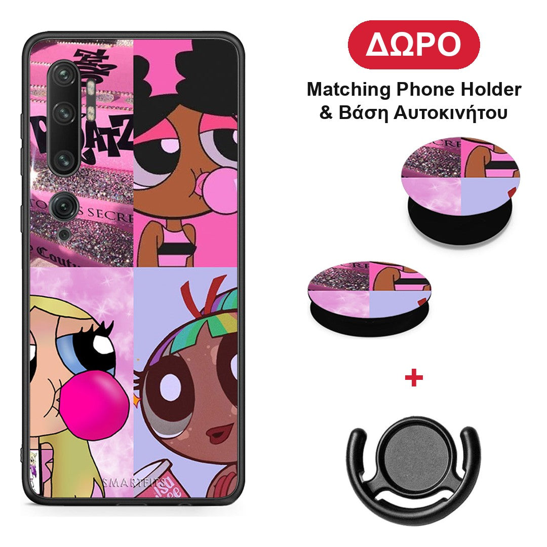 Bubble Girls - Xiaomi Mi Note 10 / 10 Pro θήκη + Δώρο Phone Holder & Βάση Αυτοκινήτου