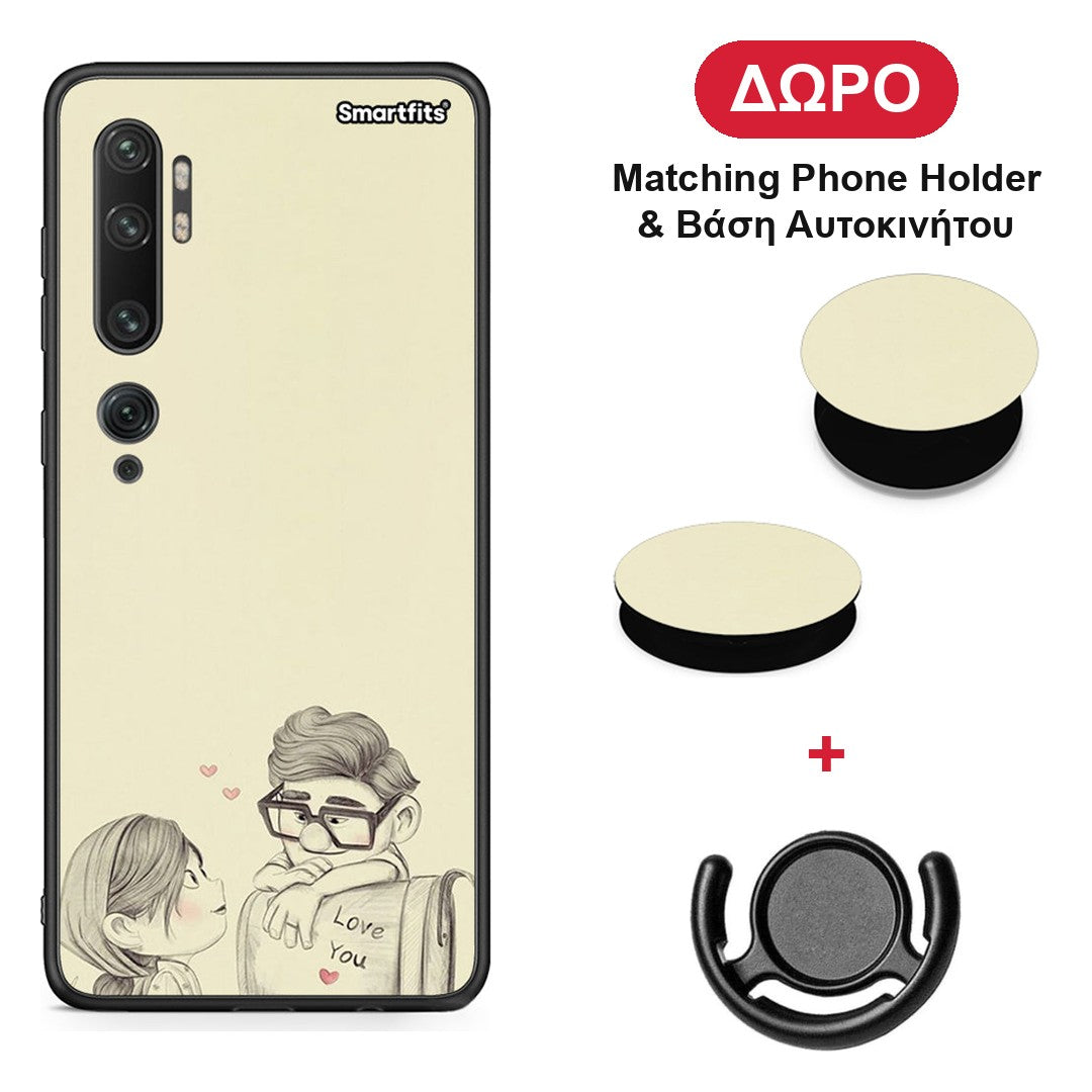 Carl And Ellie - Xiaomi Mi Note 10 / 10 Pro θήκη + Δώρο Phone Holder & Βάση Αυτοκινήτου